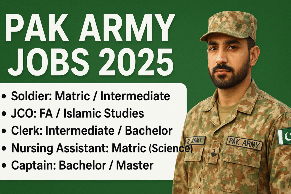 Pak Army Jobs 2025