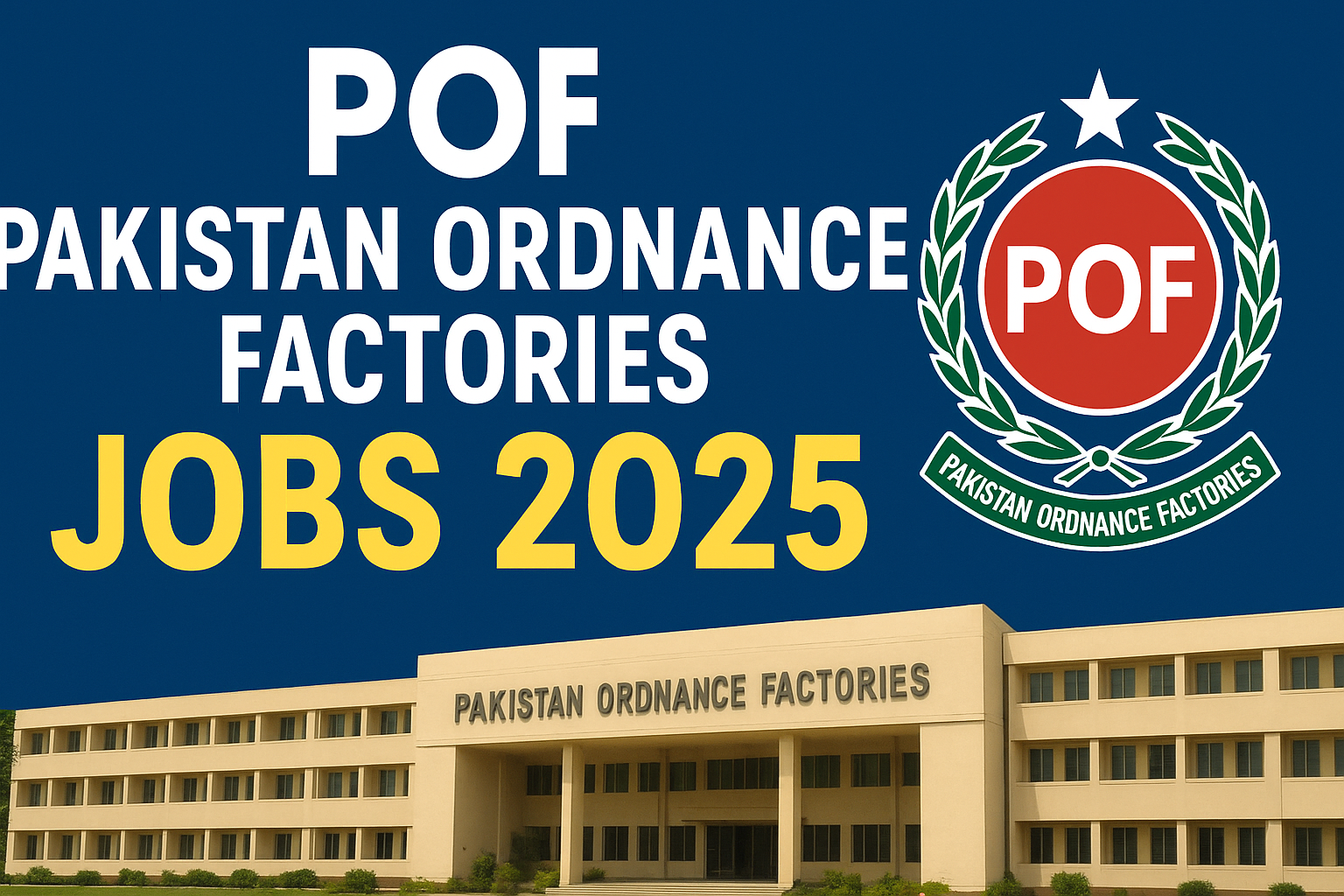 POF Pakistan Ordnance Factories Jobs 2025