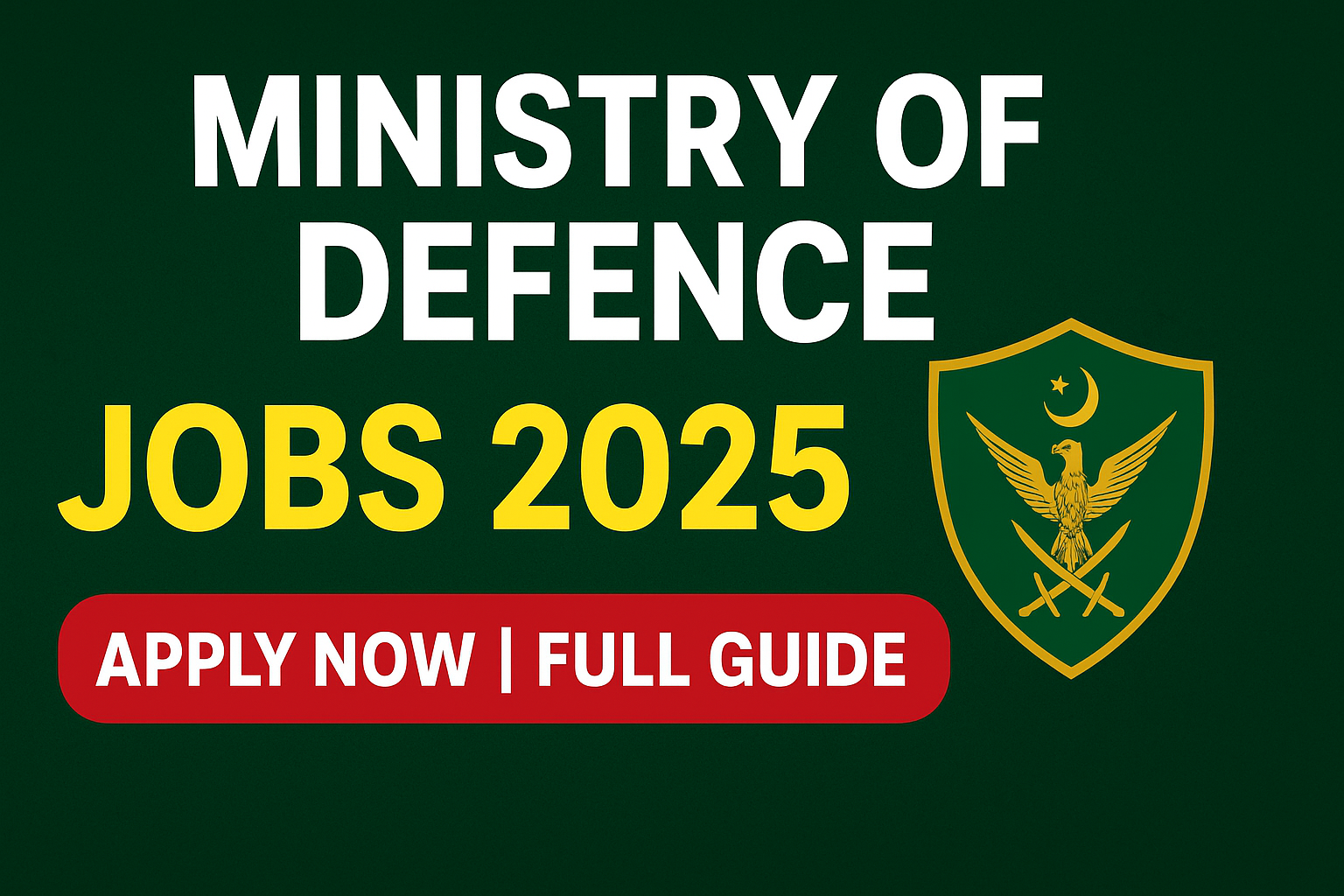 Ministry of Defence Jobs 2025