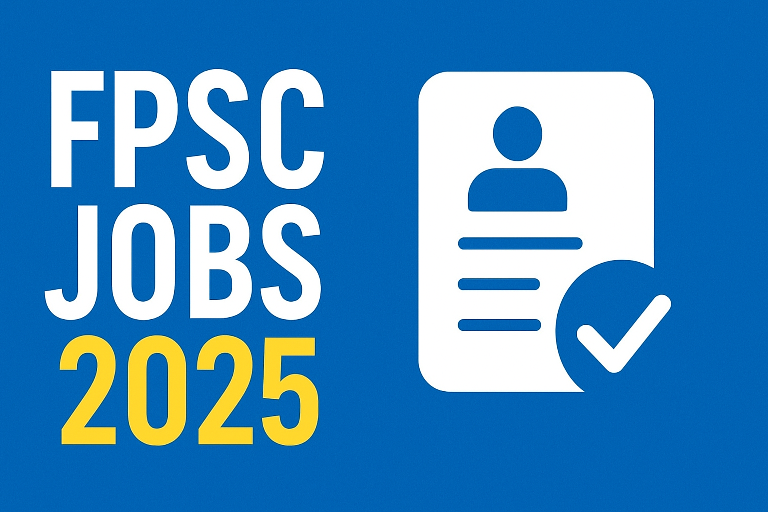 FPSC Jobs 2025