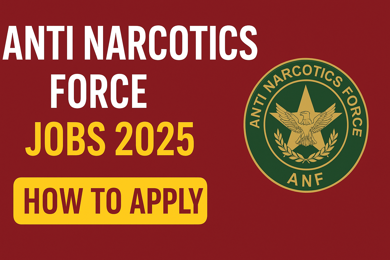 Anti Narcotics Force Jobs 2025